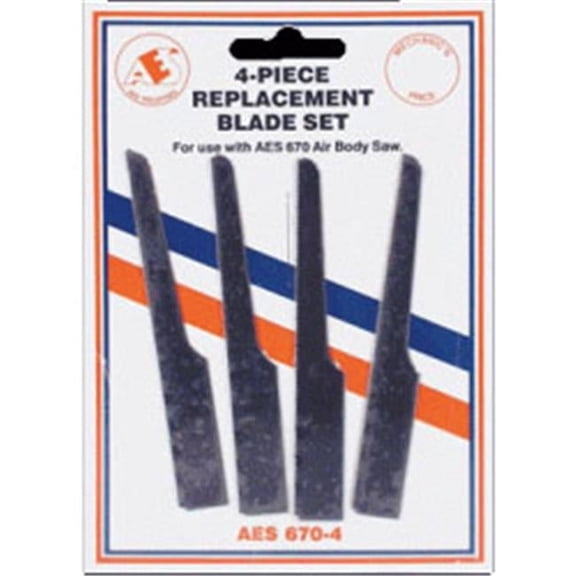 AES Industries 670-4 4pc Replacement Blade Set - 4 PC AES-670-4
