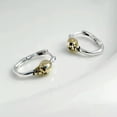 thumbnail image 3 of QQTDFG Sterling Silver 925 Gothic Biker Skull Skeleton Huggie Hoop Earring A4155-1 Single Earring, 3 of 9