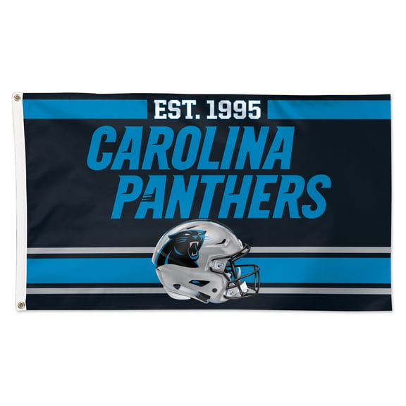 WinCraft Carolina Panthers 3' x 5' Established 1-Sided Deluxe Flag
