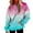 Sky Blue, variant on Dyfzdhu Oversized Sweatshirt for Women Casual Gradient Sweatshirt Long Sleeve Loose Hooded Pullover With Pocket