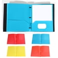 thumbnail image 5 of 2/1PCS Plastic File Folders with Pockets, Heavy Duty Pocket Folder, 2-Pocket Letter Size with Business Card Slot, 3-Hole Punched, Document Organizers for School Home, 5 of 8