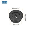 thumbnail image 2 of Grommet de cable Uxcell de 8 piezas, grommet de escritorio de 1 pulgada, grommets de goma flexible, negro, 2 of 7