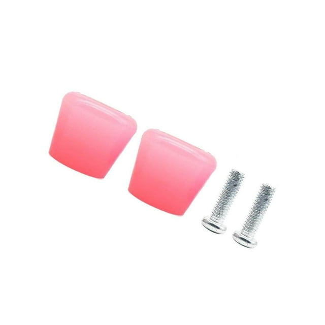 serony 2x Inline Skates Roller Brakes Block Non-Slip Safety Stopper Jelly Pink