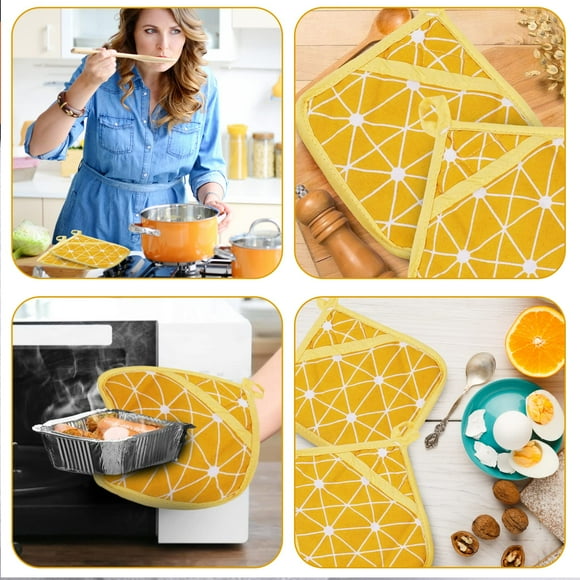 Wosthever Tapete de elegante de 4 piezas, resistente al St, duradero para decoración de comedor, manteles individuales para de cena Mostrada