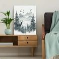 thumbnail image 5 of Misty Mountain Deer Canvas Print Wall Art， Perfect for Living Room， Bedroom， Office， Bathroom， and Dining Room Decor, 5 of 8