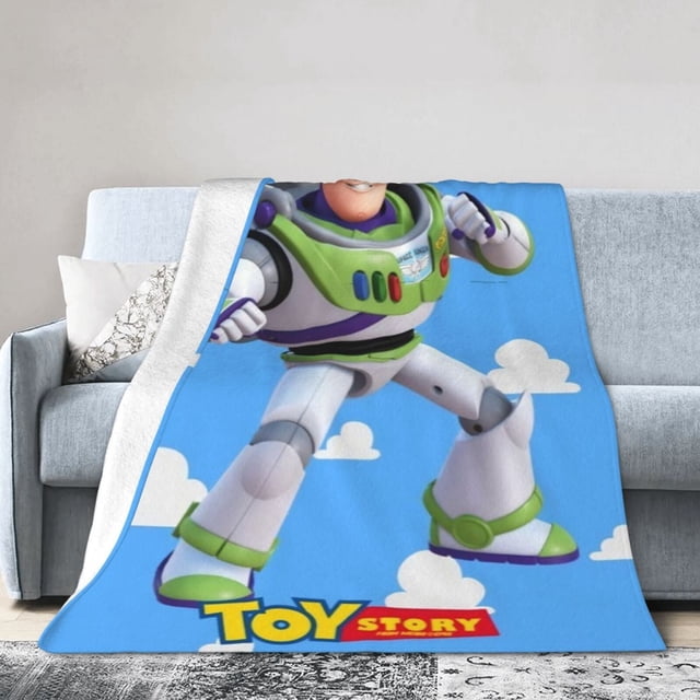 Manta de Toy Story, manta de tela de superficie vertical súper suave de varios tamaños, acogedora y cálida, adecuada para cama, sofá, campamento, viajes, todas las estaciones, liviana y compacta de