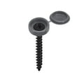 thumbnail image 4 of Uxcell 200Pack 5mm Hinged Screw Cover Caps Plastic Fold Screw Snap Covers, Dark Gray, 4 of 5