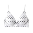 thumbnail image 5 of Lumistal Bras for Women No Underwire Polka Dot Printed Deep V No Underwire Wireless Bra Comfortable Everyday Bras With Adjustable Straps Bras for Women M, 5 of 5