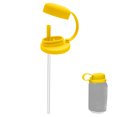 thumbnail image 4 of CZSCPDAW Reusable Silicone Can Lid with Straw and Spill-Resistant Seal for Standard Beverage Cans, Yellow, 4 of 4
