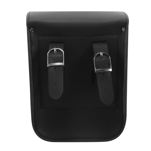 UPOUART Retro Style Black Motorcycle Tool Bag Saddle Pouch with Multi Functional Storage