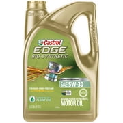 Castrol EDGE BIO-SYNTHETIC 5W-30 Advanced Full Synthetic Motor Oil, 5 Quarts