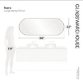 thumbnail image 5 of Inara 60 in. x 22 in. Pill Mirror, 5 of 6