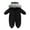 Black, variant on Ruyang Baby Boys Girls Puffer Snowsuit Winter Warm Quilted Down Jumpsuit Faux 𝐅𝐮𝐫 Hooded Zip Up Outfits Thermal 𝐎nesie
