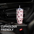 thumbnail image 6 of Ladybug 40 Oz Tumbler with Handle & Straw - Insulated Red Water Bottle Cup, Ladybug Themed Gift for Women, Girls, Birthday, Ladybug Fans (All Ages), 6 of 6