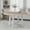 Oak Natural Wood + Antiq, variant on Farmhouse Extendable Dining Table, 42-58" Round with 16" Leaf for 4-6 People, X-Shape Trestle Base, Natural Wood Wash Finish, Kitchen & Living Room Dining Furniture