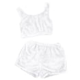 thumbnail image 3 of MKLEKYY Conjunto Casual De Dos Piezas Para Mujer, Camiseta Sin Mangas Y Pantalones Cortos De Color Liso, Ropa De Dormir Cómoda Y Ropa De Estar Por Casa., 3 of 3