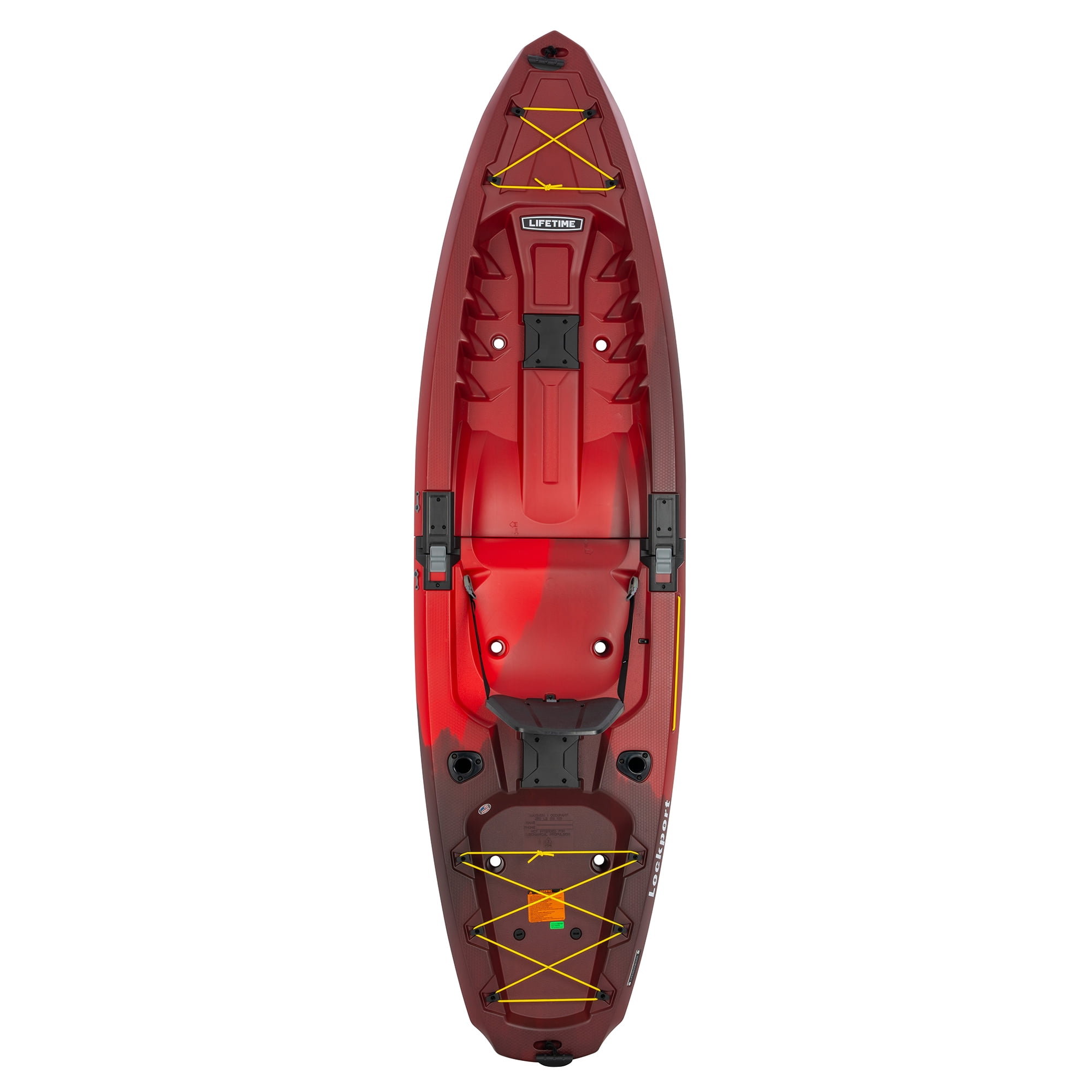 Lockport Modular Sit-On-Top Fishing Kayak, 9 ft. 4 in., Volcano Fusion, 2-Piece Portable Design with Paddle and Adjustable Backrest