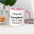 thumbnail image 3 of CafePress - Play Saxophone Mug Mugs - 11 oz Ceramic Mug - Novelty Coffee Tea Cup, 3 of 4
