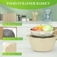 thumbnail image 4 of 4-1 Colander With Mixing Bowl Set, Rotatable Strainer Food Strainers And Colanders 2 Layer Stainless Steel Ergonomic Handle Versatile Vegetable Washing Bowl, 4 of 8