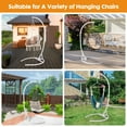 thumbnail image 2 of TheirNear Hammock Chair Stand(Stand Only), White C Stand for Hanging Egg Chair/Swing Chair, Indoor/Outdoor Hanging Chair Stand Only, Heavy Duty 330Lbs Weight Capacity, 2 of 7