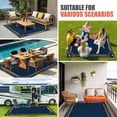 thumbnail image 4 of Navy Blue Geometric Outdoor Rug for Patio/Deck/Porch, Non-Slip Large Area Rug 6 x 9 Ft, Farmhouse Geo Vintage Abstract Art Indoor Outdoor Rugs Washable Area Rugs, Reversible Camping Rug Carpet Runner, 4 of 8