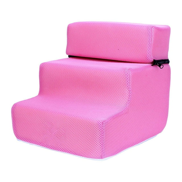 Escaleras para perros, escalera, rampa, escalada, cómodas escaleras extraíbles, peldaño lavable para mascotas Rosa Yuyangstore Escalera de escaleras para gatos