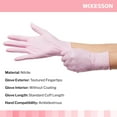 thumbnail image 4 of McKesson Pink Nitrile Exam Gloves - Powder-Free, Latex-Free - Size Large, 250 Count, 1 Box, 4 of 9