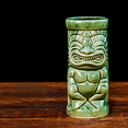 thumbnail image 2 of Taza Tiki de cerámica, estilo polinesio, 350 ml, color verde, 2 of 2