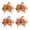 khaki, variant on 4Pcs Hawaiian Hibiscus Hair Clip Hawaiian Floral Clip for Women Girls Party Accessories Practical Beach Hairpin