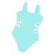 thumbnail image 3 of Traje de baño de una pieza para mujer, conjunto de bikini para mujer y niña, traje de baño deportivo de verano con retazos, top de poliéster para niños, 3 of 4