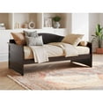 thumbnail image 4 of Pemberly Row Mid-Century Solid Wood Twin Daybed with Back Board in Espresso, 4 of 12