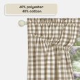 thumbnail image 3 of Par de Cortinas ACHIM con Diseño Cuadro Buffalo Taupe 183x160 cm, 3 of 6
