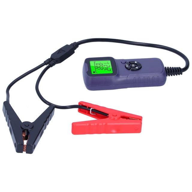Testeur de Batterie Automobile, Testeur de Batterie de Voiture Compact Performance Stable Portable pour Test Auto pour Voiture Rouge, Bleu, Vert, Violet