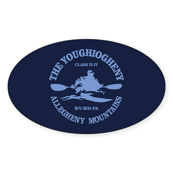 CafePress - Youghiogheny River Sticker - Sticker (Oval)