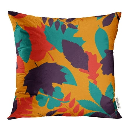 ARHOME Abstract Orange Blue and Black Tree Leaves Military Camouflage Pattern Beautiful Old Pillow Case Pillow Cover 20x20 inch Throw Pillow