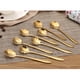 thumbnail image 5 of Cucharas De Expreso, De Cucharas De 8 Piezas Cucharas de material acero Inoxidable Cucharas De Postre Cucharas De Aperitivo Para dorado perfecl Cuchara de té de café, 5 of 8
