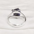 thumbnail image 5 of Natural Tanzanite Ring, Rough Tanzanite Gemstone Ring, December Birthstone, Wire Band, 925 Sterling Silver, Womens Ring, Christmas, Thanksgiving, Handmade, Statement Jewelry, Rough Gemstone Jewelry, 5 of 5