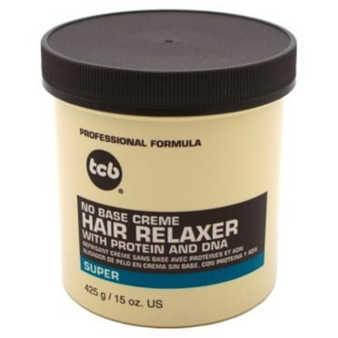 Tcb Hair Relaxer No Base Creme 15 Ounce Super Jar (443ml) (Pack of 2)