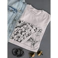 thumbnail image 3 of Noise Factories T-Shirt Women -Wilfred Hildonen Designs, Female Small, 3 of 4