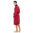 thumbnail image 5 of Skylinewears Men Terry Cotton Robe Contrast Bathrobe Shawl Collar Spa Bathrobe for Men Luxury Shower Robe Long Shawl Collar Bathrobe, 5 of 7