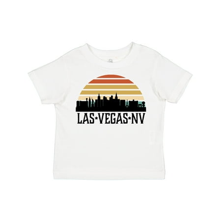 

Inktastic Las Vegas Nevada Skyline Retro Gift Toddler Boy or Toddler Girl T-Shirt