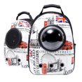 thumbnail image 1 of Mochila mascota NetGAme estilo Ingles acolchonada transporte, 1 of 5
