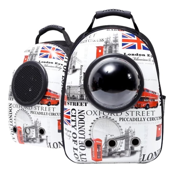 Mochila mascota NetGAme estilo Ingles acolchonada transporte