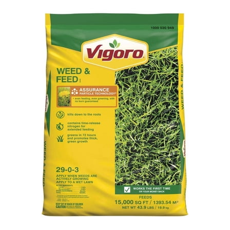 43.9 lbs. 15,000 sq. ft. Weed & Feed Weed Killer Plus Lawn Fertilizer