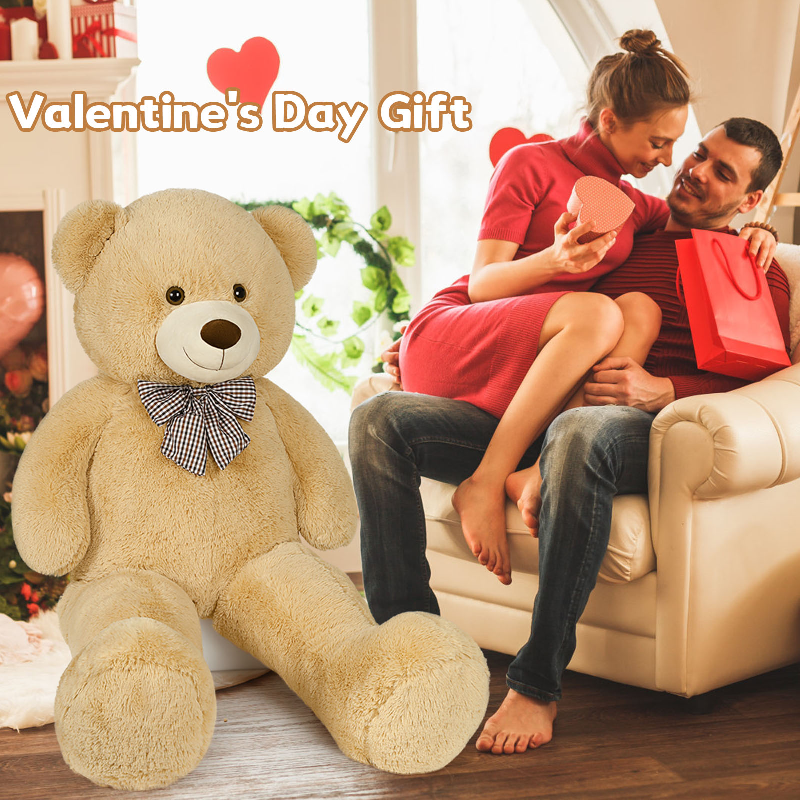 Morismos Giant 55" Teddy Bear Plush photo 5