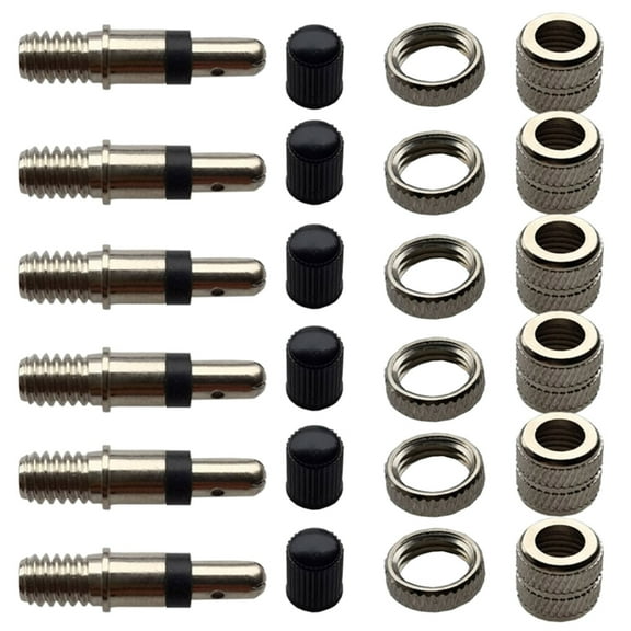 Yokua 6Pcs Bike Valves Cores Common French Presta Bike Tire Replacement Tube