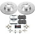 thumbnail image 3 of PowerStop Front Z26 Street Warrior Carbon-Fiber Ceramic Brake Pad and Drilled and Slotted Rotor Kit Fits: MERCEDES-BENZ Select Models K5241-26, 3 of 9