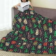 thumbnail image 6 of Pofeuu Christmas Trees And Houses Print Ultra-Soft Micro Fleece Blanket,for Bed Or Sofa,All Season Throw Blankets Flannel Blanket-50"x40", 6 of 7