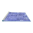 thumbnail image 2 of Ahgly Company Machine Washable Indoor Rectangle Patchwork Blue Transitional Area Rugs, 8' x 10', 2 of 4