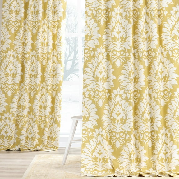 Lacuna Sun Printed Cotton Twill Curtain (1 Panel), Lacuna Sun, 50W X 84L
